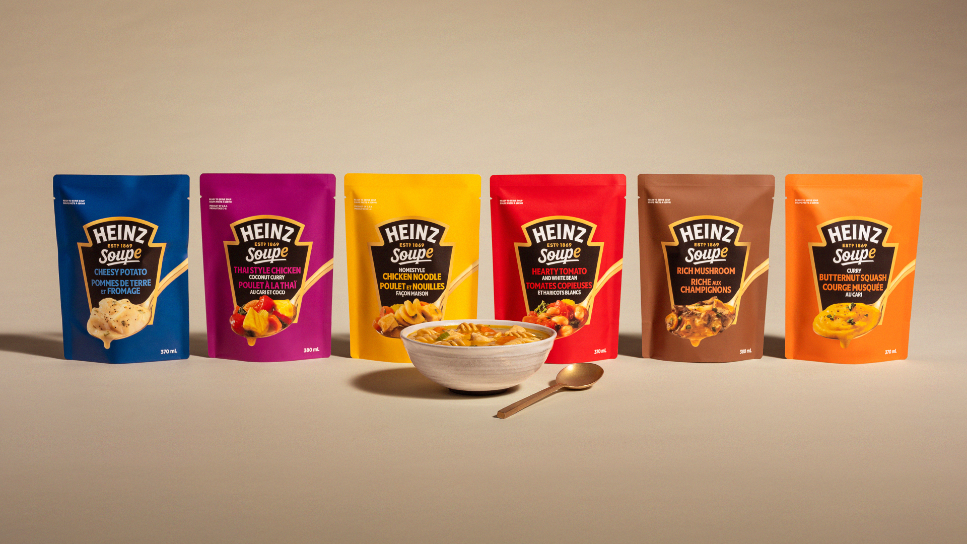 Шестте готови супи в плик от HEINZ Soup Collection