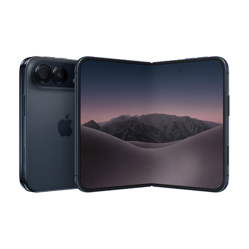 Продуктово изображение на сгъваем Apple iPhone Duo в Night Sky