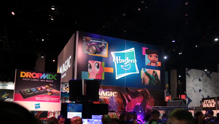 Щандът на Hasbro на Comic-Con в Сан Диего през 2018 г., архивна снимка